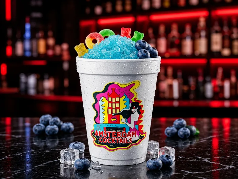 Granizado de mora azul